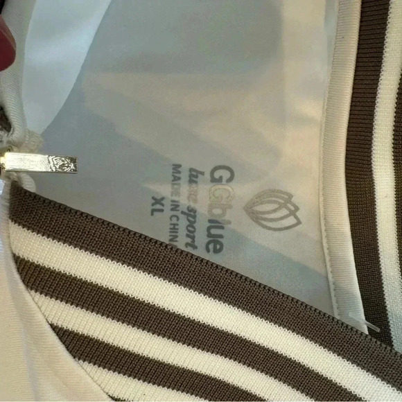 GGblue Womens Tank Top Ivory Tan XL - Picture 4 of 4